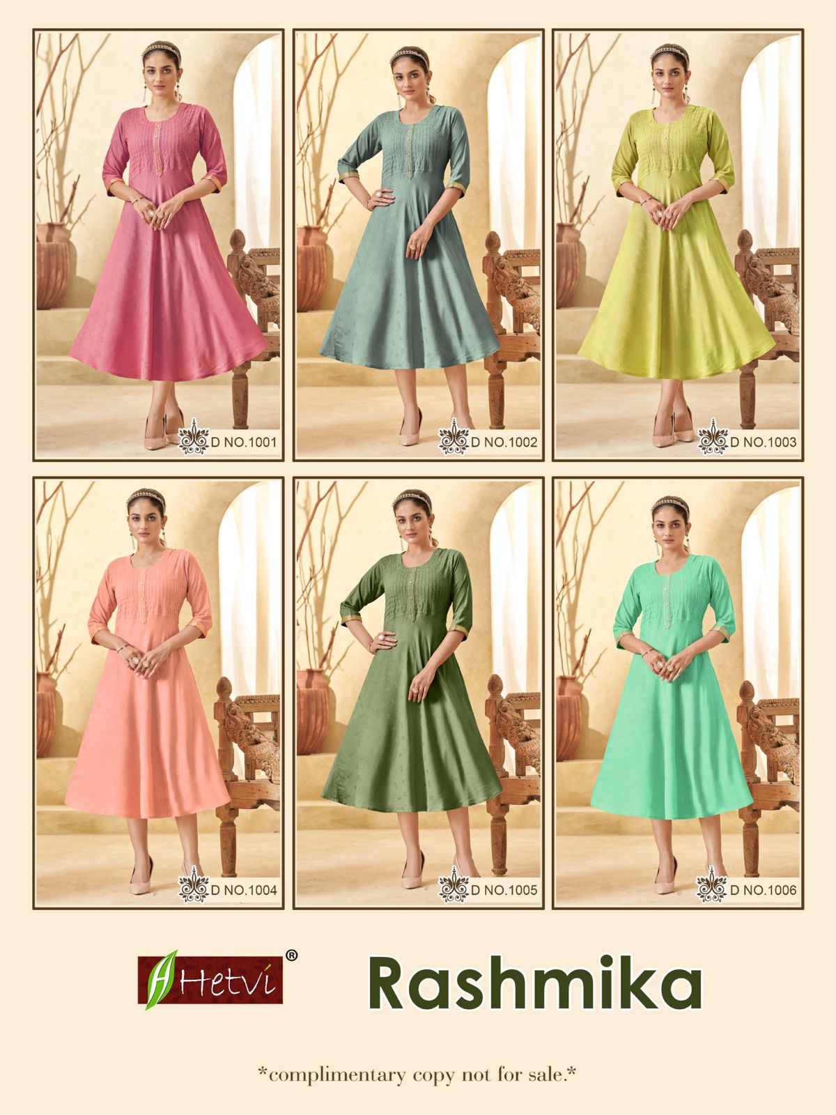 Rashmika By Hetvi Rayon Weaving Umbrella Designer Kurtis Wholesale Price In Surat

